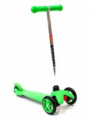 Трёхколесный зеленый самокат Maxi Scooter SKL-06A (21st scooter, SKL-06A_Green)  - миниатюра